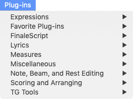 Expanded Plug-ins menu