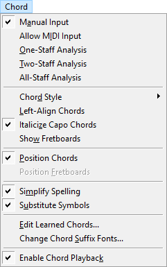 Expanded Chord menu